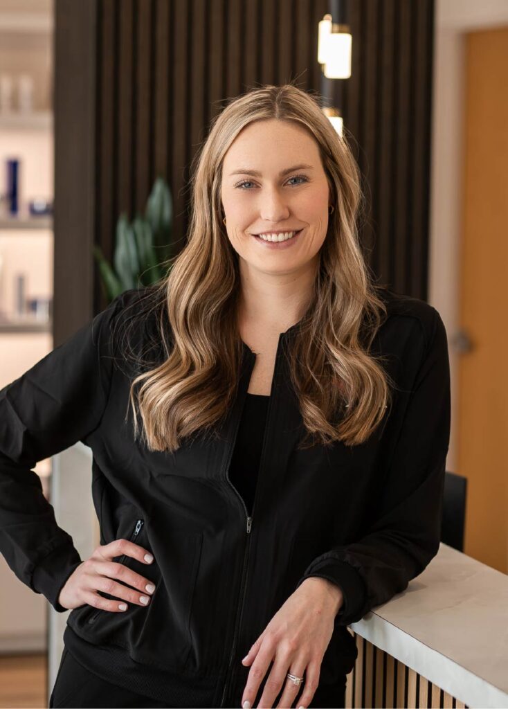 Megan Cartwright standing at Ascent Med Spa