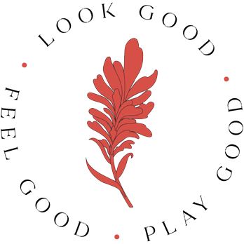 Ascent Med Spa logo with Look Good, Feel good, Play good